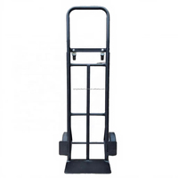 Chariot industriel robuste 3-en-1, capacité 200 kg, plateforme à quatre roues verrouillable, chariot à main pour usage domestique