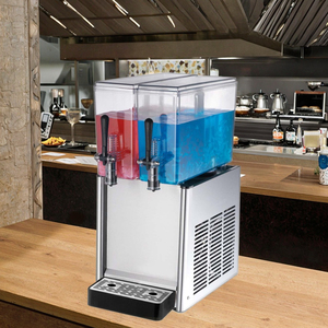 Dispensador <span class=keywords><strong>de</strong></span> Bebidas Frías Comercial <span class=keywords><strong>de</strong></span> 12L <span class=keywords><strong>de</strong></span> Gran Capacidad con Dos Tanques <span class=keywords><strong>para</strong></span> Café, Leche, Jugo y Bebidas Frías - Product Image 3