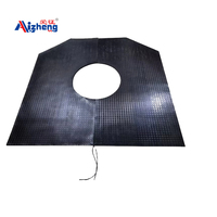 Tapis de sécurité mécaniques en caoutchouc antidérapant et résistant à l'usure Aizheng HL-72, interrupteur de tapis, 24V IP67, détection 4,5 mm, jaune et noir