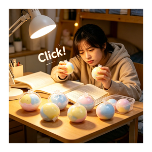 Transparent Waxcracking Gel Stress Ball Handmade Tactile <b>Squishy</b> Toy Slow Recovery Travel Workspace Relief Helper - Product Image 6