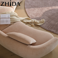 Canapé modulable en tissu convertible surdimensionné pour le salon, style italien et moderne, en coin de massage