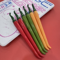Stylo Cadeau d'Apprentissage à Pointe Fine 0,5 mm avec Design de Dessin Animé Adorable, Calibre Vernier, Fournitures Scolaires en ABS, Encre Neutre Multicolore Chili