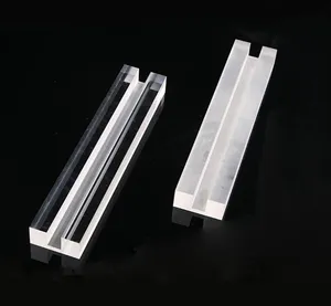 Factory Customize Clear Acrylic Base Stand With Slot