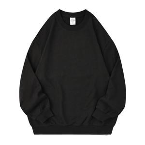 <b>Men</b> Oversized Crew Neck Sweatshirt Solid Color Knitted Cotton <b>Pullover</b> Casual Autumn Wear - Product Image 3