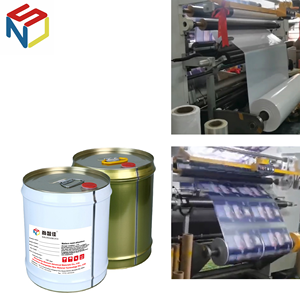 Adhesivo de poliuretano sin solventes de dos componentes para laminación de estructura plástica Capa de papel de aluminio OPP CPP LDPE PET - Product Image 2