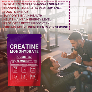 Vitahealthy OEM Etichetta Privata Gommose alla Creatina 800mg Confezione da 3 Testate per Fitness Quotidiano <span class=keywords><strong>e</strong></span> Nutrizione Sportiva - Product Image 2