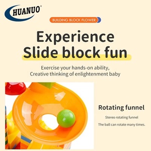 Juguete educativo de aprendizaje temprano para niños, 91 Uds., montaje DIY, pista deslizante de bolas, juguetes de bloques de construcción, juego de ladrillos de construcción para niños - Product Image 3