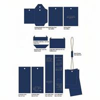 Etiquetas de Papel con Código de Barras Resistentes al Agua con Logotipo Personalizado, Etiquetas con Cordones para Ropa, Marcado de Marca de Ropa, Accesorios de Decoración de Prendas