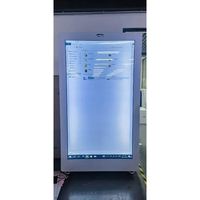 86 Inch Interactive Touch Transparent LCD 3D Holographic Video Display Cabinet Showcase with SDK for Elevator Shopping Mall Use