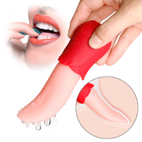 Silikon Sextoy Zungen-Leck-Vibrator für Frauen Sexspielzeug Orgasmischer Weiblicher Masturbator Nippel-Massagegerät Klitoris-Stimulator