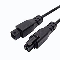Kabel Konektor Terminal MOLEX 3.0-2*2P Berbahan Tembaga dengan Selubung Plastik, Kabel Harness AMS Male Female untuk Sambungan Ekstensi 43025