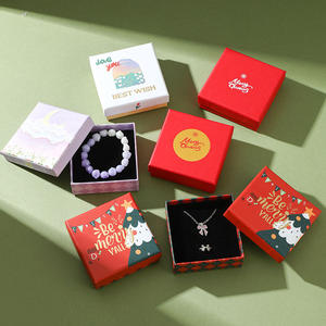 Индивидуальные Многофункциональные ювелирные изделия, упаковка, серьги, колье, кольцо, коробка для ювелирных изделий, крышка и базовая шкатулка с логотипом - Product Image 5