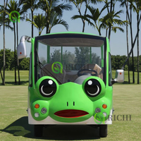 Véhicule électrique de visite écologique avec volant gauche de bus touristique à thème de taille compacte