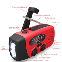 Draagbare Oplaadbare Nood Solar Hand Crank Am Fm Radio Usb Telefoon Oplader 600Mah Power Bank Sos Signaal Radio