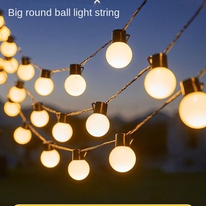 Cadena de luces LED grande de 5cm para exteriores, Navidad, boda, Camping, decoraciones, impermeable, IP65, dosel, decoraciones para patio - Product Image 1