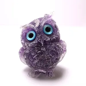 Hot-Selling Milieuvriendelijke Hars Uil Huisdecoratie Ambacht Met Modern Design Art Thema Tafelblad Voor Jubileumvieringen - Product Image 6