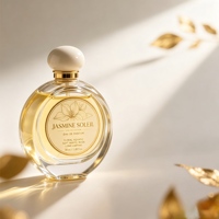 Autocollants cosmétiques personnalisés imperméables à étiquette privée, fabrication directe d'usine, étiquettes cosmétiques haut de gamme estampées à chaud, étiquettes pour flacons de parfum