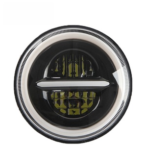 Faros Delanteros LED Proyectores Angel Eye Daymaker con Cromo Negro Opcional, 7 Pulgadas, 75W, 12V, 6000K, 2 Años de Garantía, Universales - Product Image 4