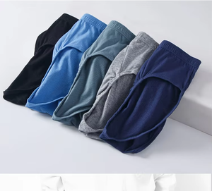 <span class=keywords><strong>Calzoncillos</strong></span> de Hombre de Cintura Alta, Talla Grande, 100% Algodón, Color Sólido, Cómodos y Suaves - Product Image 3
