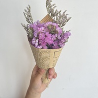 Mini Bouquet Exquis de Fleurs Séchées Artisanales Souffle de Bébé, Rose Éternelle, Cadeau d'Affaires, Souvenir DIY, Décoration