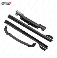 Kit carrosserie Ford Mustang, compatible avec Ford Mustang CMST 2024+, style a, lèvres avant et arrière et jupes latérales en fibre de carbone.