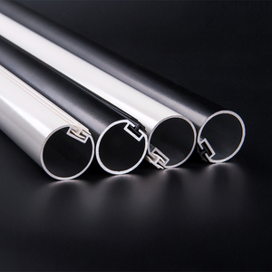 IKSUN OEM ODM <span class=keywords><strong>Rideau</strong></span> <span class=keywords><strong>de</strong></span> <span class=keywords><strong>douche</strong></span> en aluminium métallique simple et tendance à tension bon marché pour salle <span class=keywords><strong>de</strong></span> bain - Product Image 5