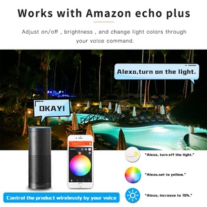 Zigbee Pro RGB + CCT 200 wát LED Đèn pha AC100-240V GL-FL-008P IP65 thông minh Led Đèn Pha - Product Image 5