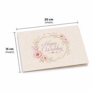 Tarjeta de felicitación emergente personalizada para boda, tarjeta de invitación de papel con forma de corazón, regalo personalizado para novios - Product Image 3