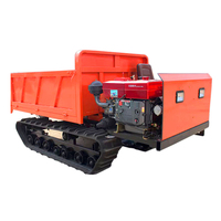 Chinesischer Mini-Raupenkipper 4x4 Diesel Selbstladender Mini-Transporter mit 500kg 800kg Allterrain-Kettenantrieb