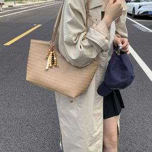 Simple Plain Color Handbags Women Large Capacity PU Leather Tote <b>Bags</b> - Product Image 3
