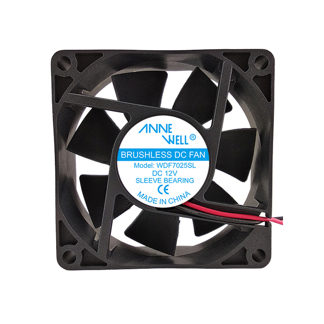 Small Size High RPM 70mm 2pin Silent DC Motor Brushless PC Fan 12v Computer Power Supply Miniature Electronic Device Cooling Fan