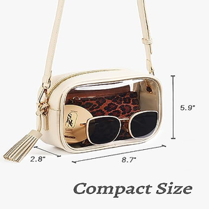 Custom Logo PVC Small Sling <strong>Purse</strong> <strong>Clear</strong> Crossbody Bag with Adjustable Shoulder Strap - Product Image 5