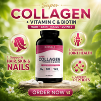 Comprimés de Super Collagène Biotine OEM en Marque Blanche pour Usine GMP – Complément Naturel pour la Santé des Cheveux, de la Peau et des Ongles – Produits de Beauté pour Adultes