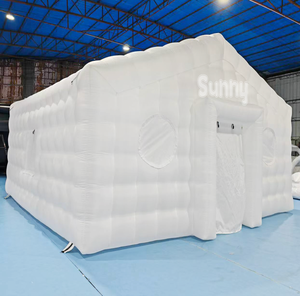 Tente de discothèque mobile gonflable en forme de cube d'air blanc commercial, tente de discothèque LED, équipement de <span class=keywords><strong>location</strong></span> de fête pour événements - Product Image 2