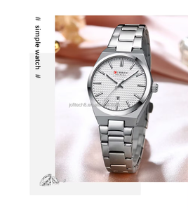 Montre à quartz lumineuse fantaisie Curren 8439L, étanche, élégante, raffinée, décontractée, simple, pour femmes - Product Image 2