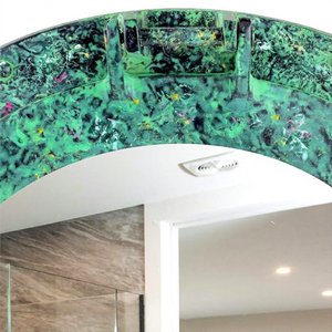 Algae Green Nautical Ship's Porthole Window <b>Mirror</b> Frame Coastal Wall Decor Marine Round <b>Hanging</b> <b>Mirror</b> - Product Image 4