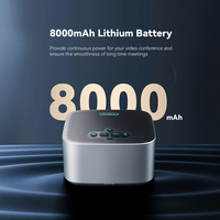 Connexion USB sans fil Haut-parleur Prise de voix à 360 ° Ordinateur Bureau à domicile Microphone de conférence