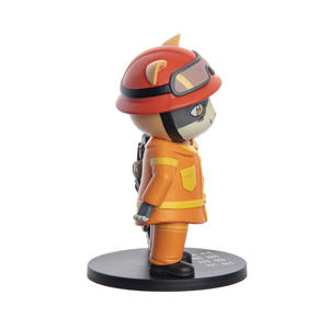 Figurine de <span class=keywords><strong>pompier</strong></span> en PVC personnalisée figurine d'<span class=keywords><strong>action</strong></span> de dessin animé personnalisé objets de collection décoration intérieure cadeaux promotionnels jouet de <span class=keywords><strong>pompier</strong></span> - Product Image 3