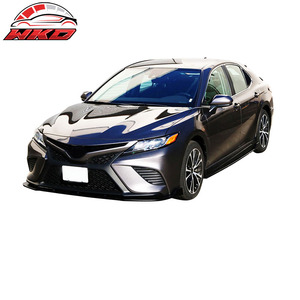 ลิ้นกันชนหน้า สำหรับรถยนต์โตโยต้า คัมรี่ ปี 2018-2020 รุ่น SE XSE สีดำเงา สปอยเลอร์ PP 3 ชิ้น ชุดแต่งคุณภาพสูง - Product Image 2