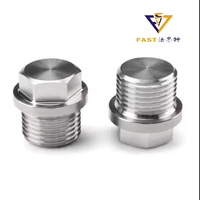 Bouchon de tuyau hexagonal DIN910 en acier au carbone zingué ou acier inoxydable 304, filetage extérieur, bouchon d'huile, fixation