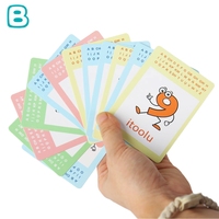 Jeu de cartes en papier écologique personnalisé de haute qualité pour l'éducation des enfants Jeu de cartes d'apprentissage cognitif numérique pour les enfants