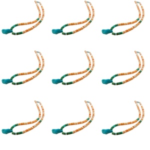 เทอร์ควอยซ์ธรรมชาติ Spiny Mop Beads ชาวเขากะเหรี่ยง925สร้อยคอเงินสเตอร์ลิง - Product Image 6