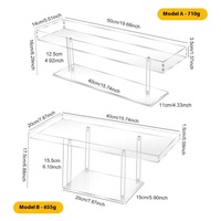 Support de gâteau en acrylique haut de gamme Dessert pause thé Table transparente Arrangement boîte à fleurs plateau de rangement cosmétique présentoir