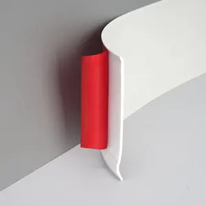 Self Adhesive Baseboard Molding- Manufactured from vinyl material /quality and durable to cover the gaps between wall and floor