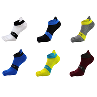 Chaussettes de course athlétiques légères et respirantes à séchage rapide, chaussettes à cinq doigts invisibles pour hommes, durables, sportives, à la cheville