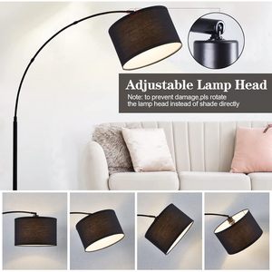 Sky-Touch Dimmable đen đứng đèn với điều chỉnh chiều cao hiện đại cơ sở đá cẩm thạch hiện đại treo ánh sáng ARC Thiết kế sàn - Product Image 5