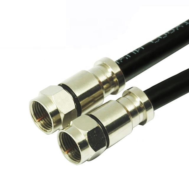 Free Sample RG6 Coaxial Cable With F Type Connector For Cable TV