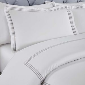 SANHOO Luxe 5-sterrenhotel 100% katoen 600 draadjes per inch kingsize beddengoedset met borduurwerk - Product Image 1
