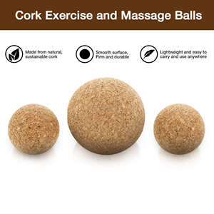 प्रत्यक्ष कारखाने कस्टम लोगो मालिश गेंद पर्यावरण के अनुकूल 100% प्राकृतिक काग गेंद मूंगफली मालिश गेंद के लिए स्वयं चिकित्सा मालिश - Product Image 2