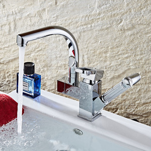 Flexible Sprayer Chrome Brass Single Handle Pull Out Kitchen AT9968 - Product Image 5